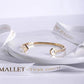 7'' Open Bangle Bracelet JUNO MALLET Gold Tone Women's Watch Accessory
