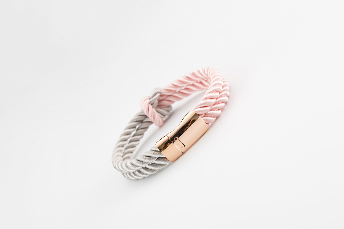 PHREP·粉色&銀白色編織手鍊