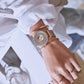 水晶活潑小盒手錶|玫瑰金極簡腕錶，盡顯藝術魅力|銀手雕花