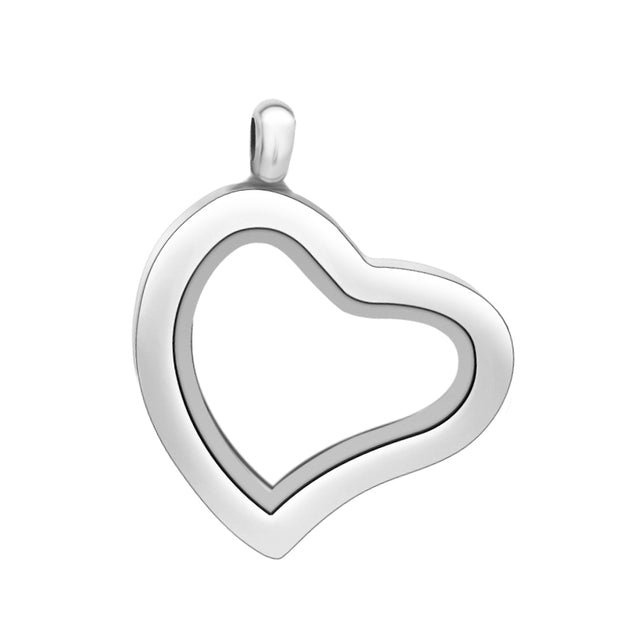 ロケットチャーム・keychain-jewelry-Charms-gift-photo-pet-collars-glass-Floating-living-memory-Locket-for-women