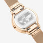 BEN STORMS Women 36mm Gold-tone Minimalist Bracelet Watch with Changeable Bezels