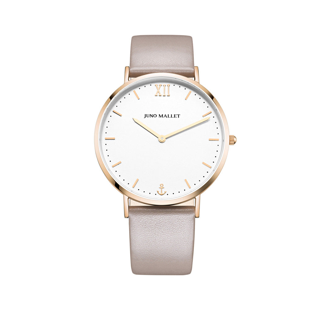 Classic Vito / Bracelet Watch / All White / Rose Gold / 40mm