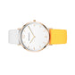 CLASH / Cyber Yellow / White / 36mm / Women Bracelet Watch